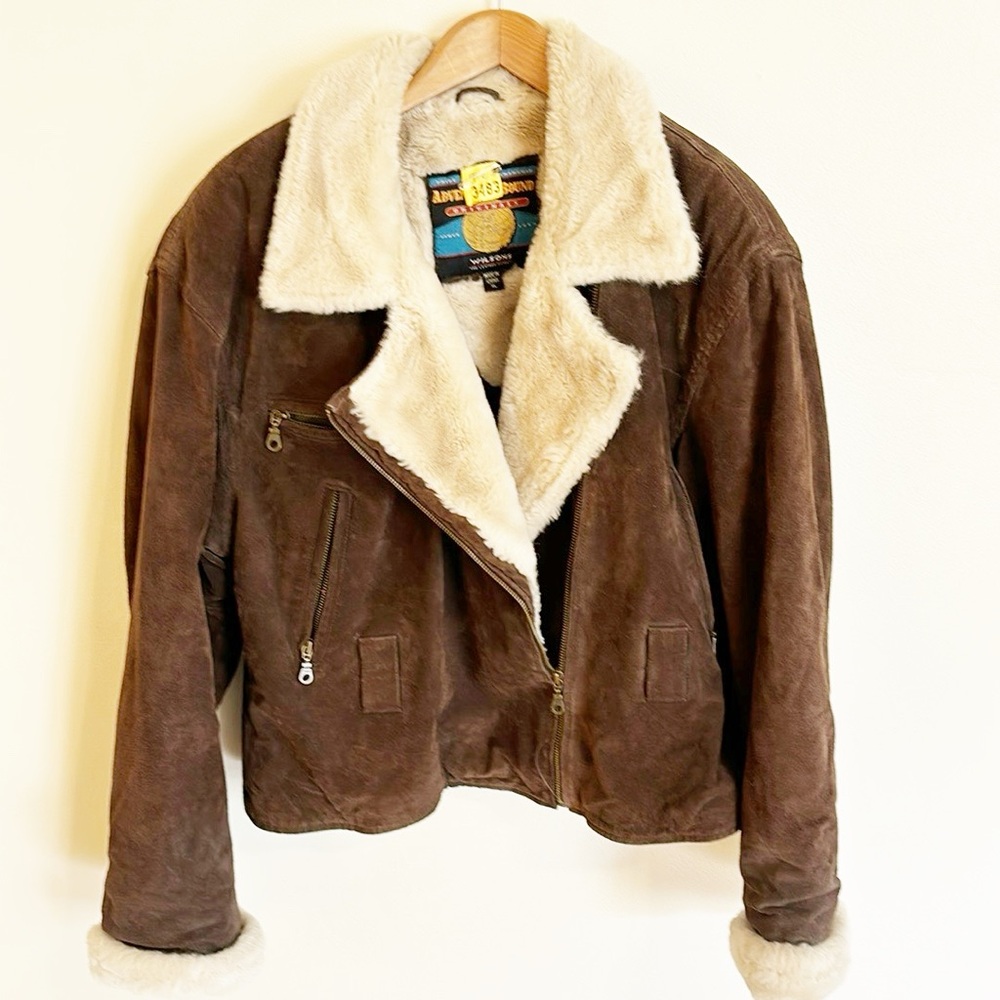 Vintage Wilson’s Leather Leather & Faux Fur Jacket